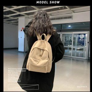 Fashion Backpack Canvas Women Backpack Anti-theft